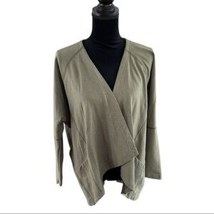 LUCY | army green knit cardigan